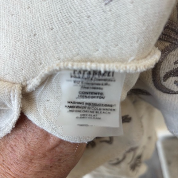 Paparazzi Cream Hooded Cardigan with Floral Embroidery Size XL - Picture 10 of 10